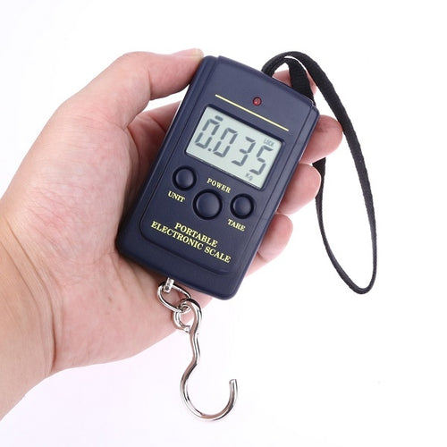 10g มินิเครื่องชั่งตกปลาแบบดิจิตอล Travel Weighting Steelyard แขวนเครื่องชั่งตะขออิเล็กทรอนิกส์เครื่องมือครัวน้ำหนักความจุ: 40 กก, 40kg without Backlight, 40kg with Backlight