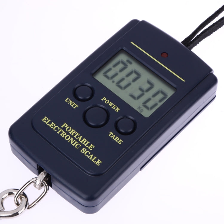 10g มินิเครื่องชั่งตกปลาแบบดิจิตอล Travel Weighting Steelyard แขวนเครื่องชั่งตะขออิเล็กทรอนิกส์เครื่องมือครัวน้ำหนักความจุ: 40 กก, 40kg without Backlight, 40kg with Backlight