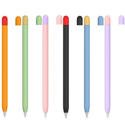 2 ชุด 5 ใน 1 ฝาครอบป้องกันซิลิโคนสไตลัส + ฝาครอบปากกาสองสี + ชุดปลอกปากกา 2 อัน, For Apple Pencil 1 (Orange), For Apple Pencil 1 (Matcha Green), For Apple Pencil 1 (Pink), For Apple Pencil 1 (Black), For Apple Pencil 1 (Blue)                           ...