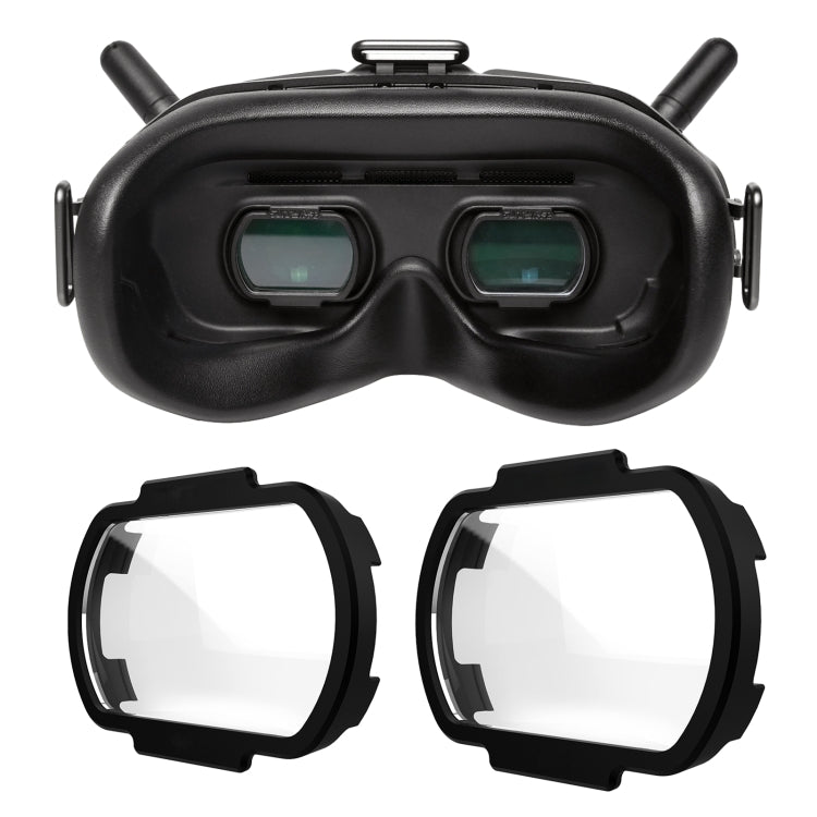 Sunnylife FV-Q9334 2 PCS เลนส์สายตาสั้นแก้สายตาเอียงสายตาสั้นสำหรับ DJI FPV Goggles V2, 100 Degree, 150 Degree, 200 Degree, 250 Degree, 300 Degree, 350 Degree, 400 Degree, 450 Degree, 500 Degree, 550 Degree, 600 Degree, 700 Degree, 800 Degree