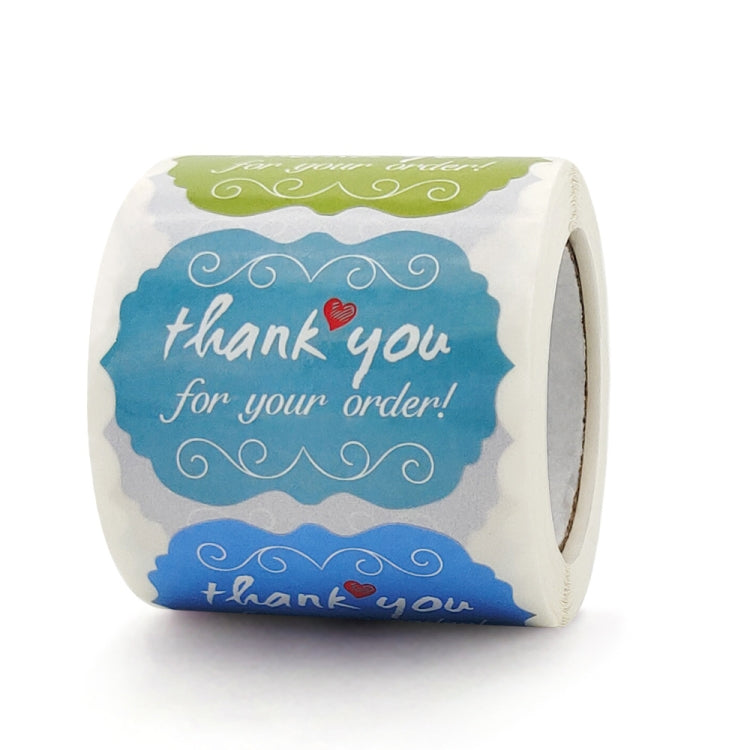 สติ๊กเกอร์ตราขอบคุณ 3 ม้วน สติ๊กเกอร์ฉลากตกแต่งเค้ก, K-112 Sticker