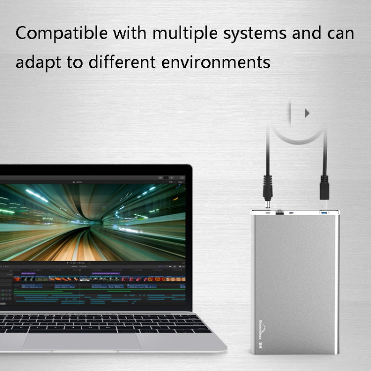 Blueendless U35Q 3.5 นิ้ว Full Metal Mobile Hard Disk Box Type-C/Usb3.0 SATA Serial Desktop PC External Hard Disk Box, US Plug (USB 3.0 ), EU Plug (USB 3.0 ), UK Plug (USB 3.0 ), AU Plug (USB 3.0 ), US Plug (TYPE-C), EU Plug (TYPE-C), UK Plug (TYPE-C) ...