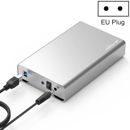 Blueendless U35Q 3.5 นิ้ว Full Metal Mobile Hard Disk Box Type-C/Usb3.0 SATA Serial Desktop PC External Hard Disk Box, US Plug (USB 3.0 ), EU Plug (USB 3.0 ), UK Plug (USB 3.0 ), AU Plug (USB 3.0 ), US Plug (TYPE-C), EU Plug (TYPE-C), UK Plug (TYPE-C) ...