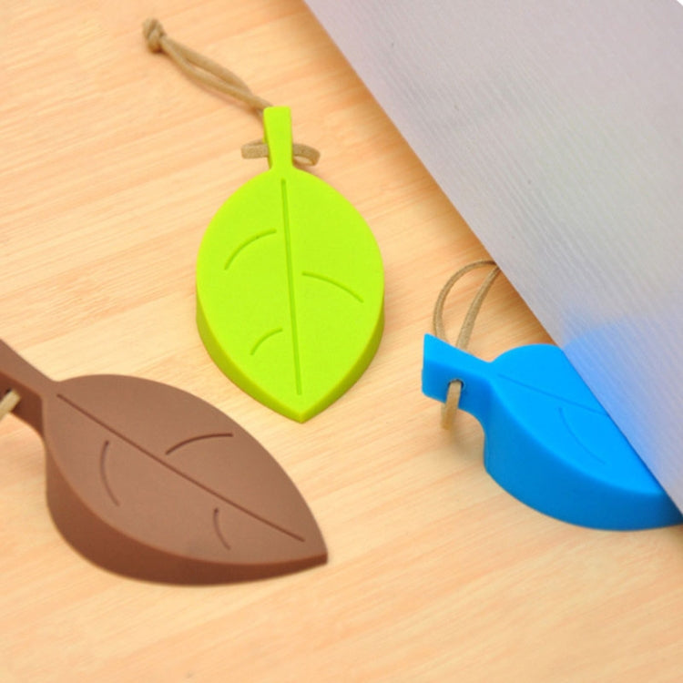 2 PCS Creative Leaf ซิลิโคนประตูเด็ก Anti-pinch Security ประตู Crash Pad