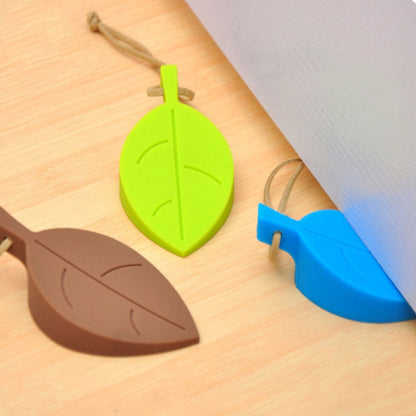2 PCS Creative Leaf ซิลิโคนประตูเด็ก Anti-pinch Security ประตู Crash Pad