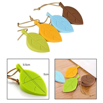 2 PCS Creative Leaf ซิลิโคนประตูเด็ก Anti-pinch Security ประตู Crash Pad