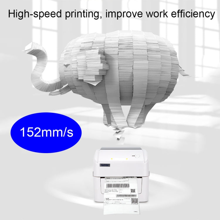Xprinter XP-420B 108mm Express Order Printer เครื่องพิมพ์ฉลากกาวในตัวแบบใช้ความร้อน, USB+Bluetooth, USB+WIFI, USB+LAN Port