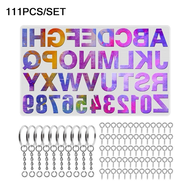 111 ชิ้น/เซ็ต DIY กระจกแม่พิมพ์จี้ซิลิโคน, ชุดจี้คริสตัลอีพ็อกซี่, 111 PCS/Set