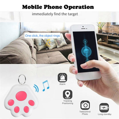 2 PCS HYC-09 Dog Paw Bluetooth Anti-Lost Device Pet Tracking Locator Keychain Smart Search Alarm สองทาง, Dog Paw Black, Dog Paw White, Dog Paw Light Blue, Dog Paw Green, Dog Paw Pink, Dog Paw Red, Dog Paw Dark Blue, Dog Paw Dark Gray