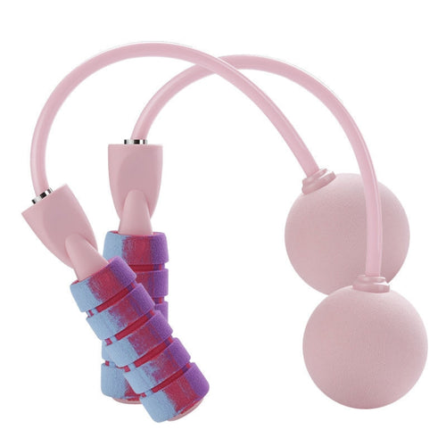 ฟิตเนส เผาผลาญไขมัน ออกกำลังกาย เชือกกระโดดไร้สายพร้อมลูกบอลน้ำหนัก, Cordless Cherry Pink, Cordless Mint Green, Cherry Pink + Long Rope, Mint Green + Long Rope