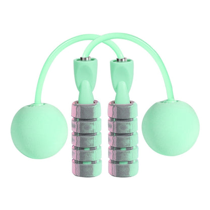 ฟิตเนส เผาผลาญไขมัน ออกกำลังกาย เชือกกระโดดไร้สายพร้อมลูกบอลน้ำหนัก, Cordless Cherry Pink, Cordless Mint Green, Cherry Pink + Long Rope, Mint Green + Long Rope