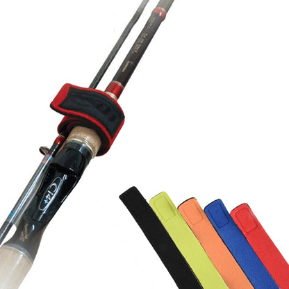 6 PCS Neoprene Non-Slip Fishing Rod Strap สายรัดคันเบ็ดแบบยืดหยุ่น