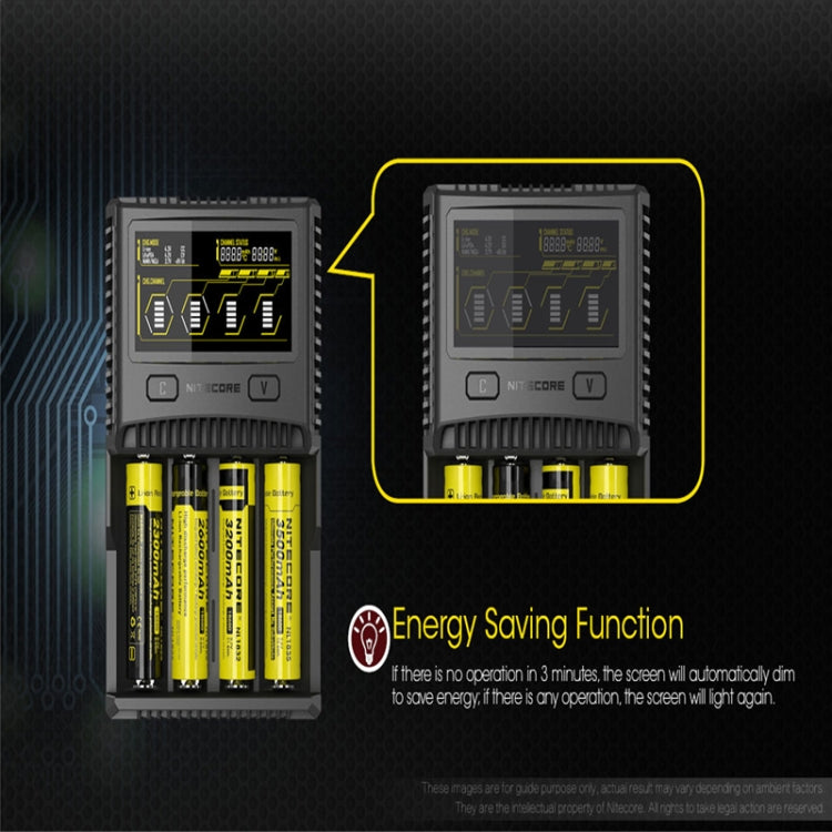 NITECORE 4-Slot Smart LCD Fast Charger, SC4