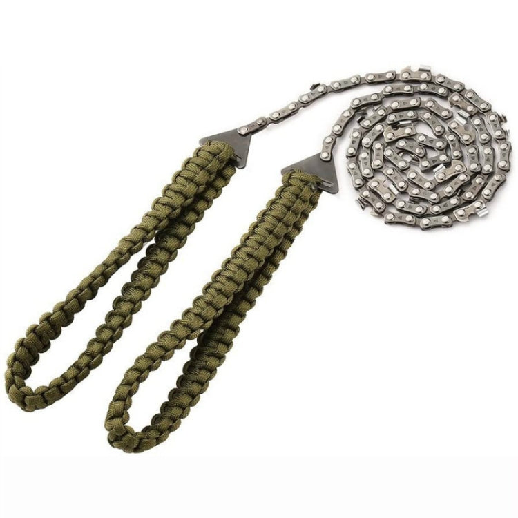 กีฬากลางแจ้ง Hand Chainsaws ถักร่มเชือก Camping Survival Pocket Saw, Umbrella Rope
