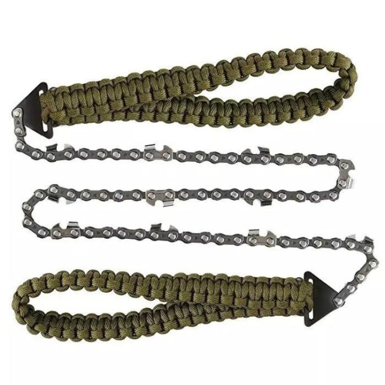 กีฬากลางแจ้ง Hand Chainsaws ถักร่มเชือก Camping Survival Pocket Saw, Umbrella Rope