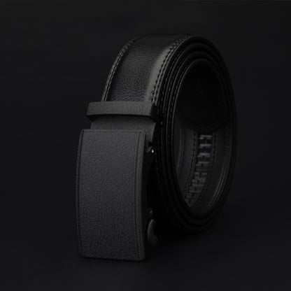COWATHER CZ032 เข็มขัดหัวเข็มขัดอัตโนมัติแบบหนังผู้ชาย 2 ชั้น, ความยาว:, 110cm, 115cm, 120cm, 125cm, 130cm