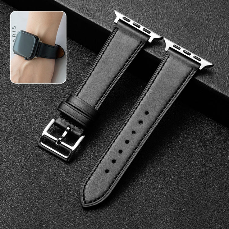 สายนาฬิกาหนังวัวธุรกิจ, For Apple Watch Series 6&SE&5&4 44mm / 3&2&1 42mm
