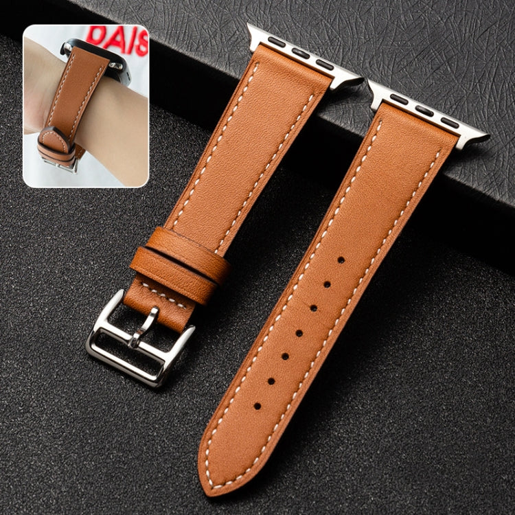 สายนาฬิกาหนังวัวธุรกิจ, For Apple Watch Series 6&SE&5&4 44mm / 3&2&1 42mm