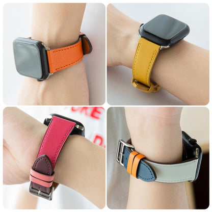 สายนาฬิกาหนังวัวธุรกิจ, For Apple Watch Series 6&SE&5&4 44mm / 3&2&1 42mm