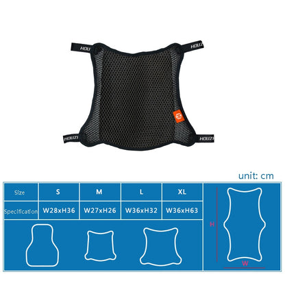HOUZHI MTZT1010 Motorcycle Sun Insulation Cushion 3D Grid Breathable Sweating Cool Seat Cover, สไตล์:, Single Layer S, Single Layer XL, Double Layer S, Double Layer M, Double Layer L