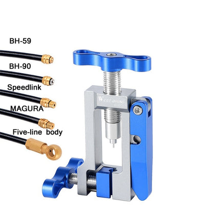WEST BIKING YP0719252 เครื่องมือติดตั้งเข็มน้ำมันสำหรับจักรยาน Cycling Tubing Jack Repair Tool, WEST BIKING YP0719252