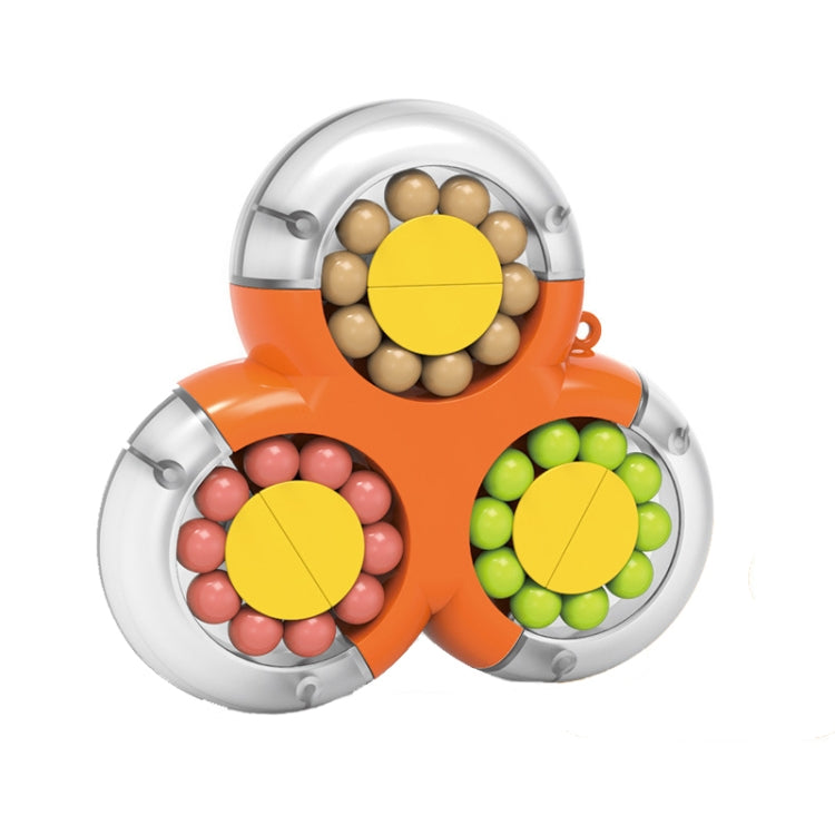 4 PCS Rotating Magic Beans Decompression ของเล่นเพื่อการศึกษาเด็กปลายนิ้ว Rubik Cube ของเล่น, (Triangle Magenta), (Triangle Vibrant Orange), (Triangle Cyan Blue), (Triangle Turquoise), (Square Pink), (Square Cyan Blue)