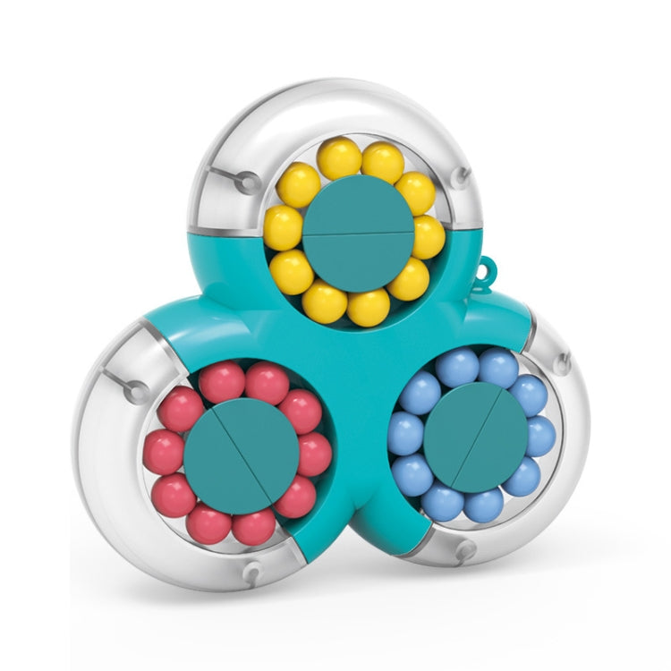 4 PCS Rotating Magic Beans Decompression ของเล่นเพื่อการศึกษาเด็กปลายนิ้ว Rubik Cube ของเล่น, (Triangle Magenta), (Triangle Vibrant Orange), (Triangle Cyan Blue), (Triangle Turquoise), (Square Pink), (Square Cyan Blue)
