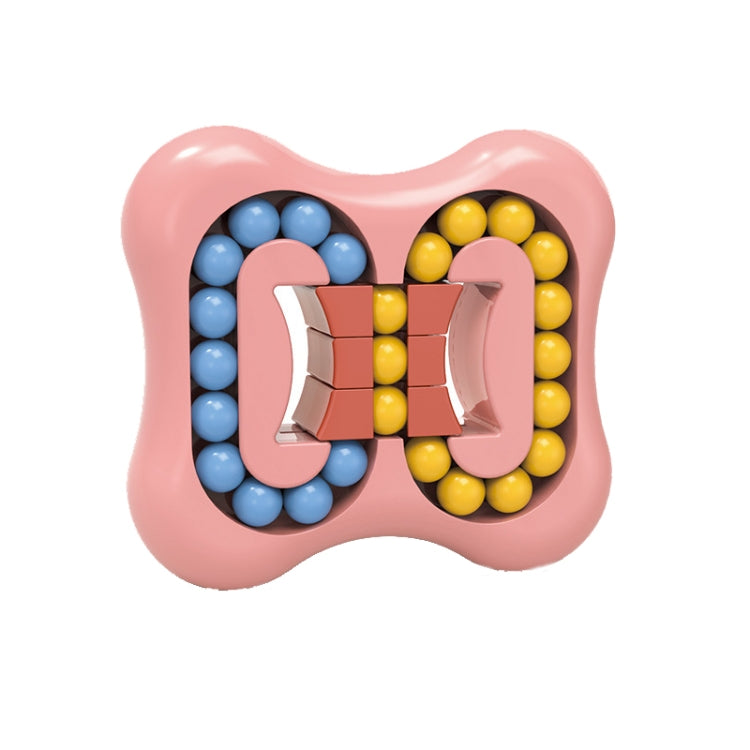 4 PCS Rotating Magic Beans Decompression ของเล่นเพื่อการศึกษาเด็กปลายนิ้ว Rubik Cube ของเล่น, (Triangle Magenta), (Triangle Vibrant Orange), (Triangle Cyan Blue), (Triangle Turquoise), (Square Pink), (Square Cyan Blue)