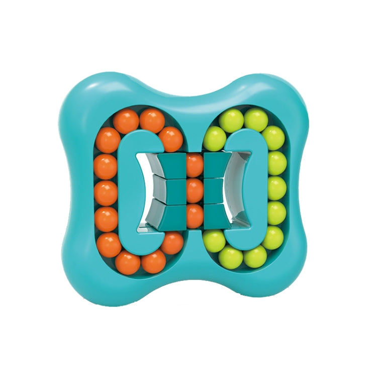4 PCS Rotating Magic Beans Decompression ของเล่นเพื่อการศึกษาเด็กปลายนิ้ว Rubik Cube ของเล่น, (Triangle Magenta), (Triangle Vibrant Orange), (Triangle Cyan Blue), (Triangle Turquoise), (Square Pink), (Square Cyan Blue)