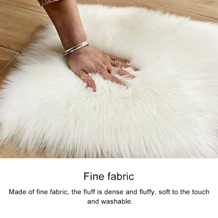 Love Heart พรมขนสัตว์ประดิษฐ์ Sheepskin Hairy พรม Faux FUR PLAIN Fluffy Soft พรม Tapetes, 30*40cm, 40*50cm, 50*60cm, 70*90cm