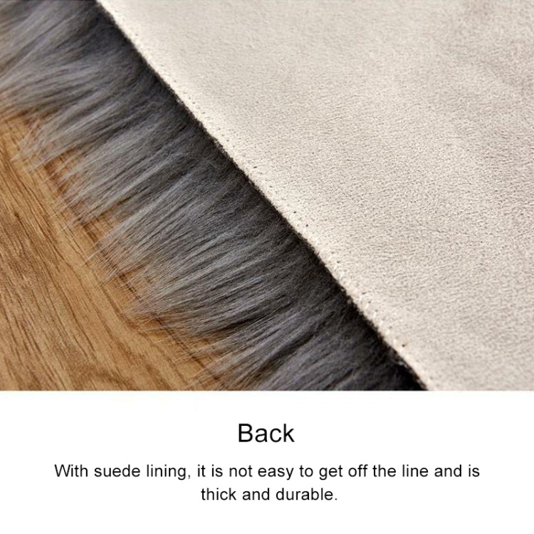 Love Heart พรมขนสัตว์ประดิษฐ์ Sheepskin Hairy พรม Faux FUR PLAIN Fluffy Soft พรม Tapetes, 30*40cm, 40*50cm, 50*60cm, 70*90cm