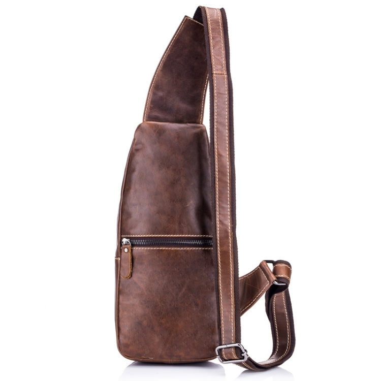 BULL CAPTAIN 019 Retro Men Leather Crossbody Shoulder Bag First-Layer Cowhide Chest Bag, Chestnut Brown, Yellow Brown, Gray Brown, Pure Black, Chestnut Brown + Buckle + Bracket, Black + Buckle + Bracket, Yellow + Buckle + Bracket, Gray + Buckle + Bracket
