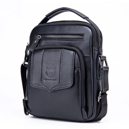 BUFF CAPTAIN 777 Men Leather Shoulder Bag First-Layer Cowhide Retro Large Capacity Satchel