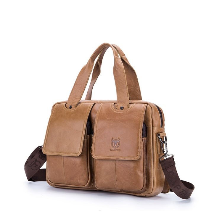 BUFF CAPTAIN 042 Men Leather Multi-Function Shoulder Messenger Bag First-Layer Cowhide กระเป๋าเอกสารแบบพกพา