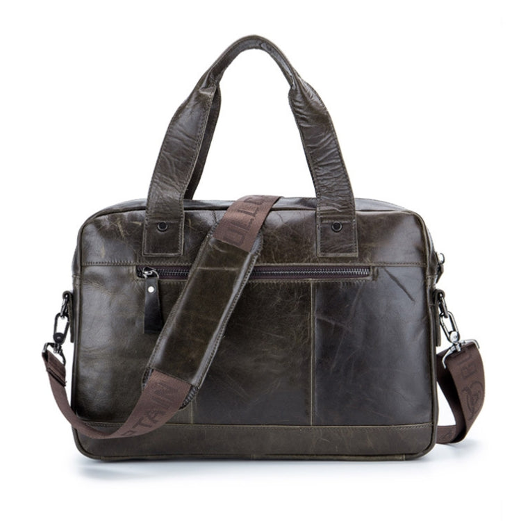 BUFF CAPTAIN 042 Men Leather Multi-Function Shoulder Messenger Bag First-Layer Cowhide กระเป๋าเอกสารแบบพกพา
