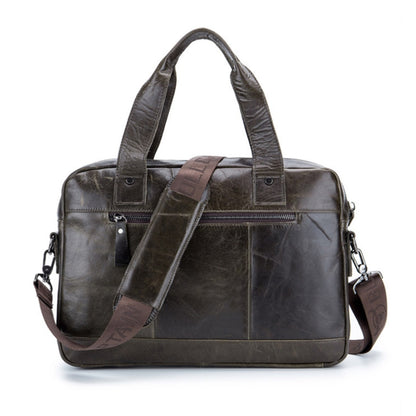 BUFF CAPTAIN 042 Men Leather Multi-Function Shoulder Messenger Bag First-Layer Cowhide กระเป๋าเอกสารแบบพกพา