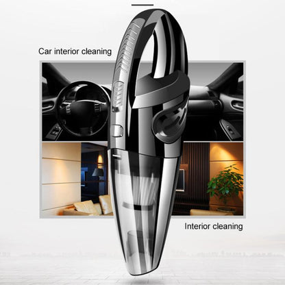 เครื่องดูดฝุ่นในรถยนต์แบบพกพากำลังสูงแบบเปียกและแห้ง, R-6052C Vacuum Cleaner with USB Cable (Black), No-Wired Vacuum Cleaner, US Plug