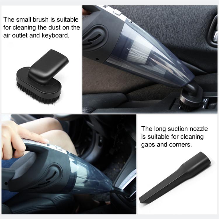 เครื่องดูดฝุ่นในรถยนต์แบบพกพากำลังสูงแบบเปียกและแห้ง, R-6052C Vacuum Cleaner with USB Cable (Black), No-Wired Vacuum Cleaner, US Plug