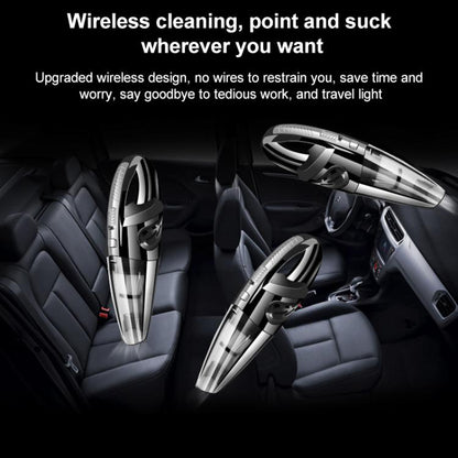 เครื่องดูดฝุ่นในรถยนต์แบบพกพากำลังสูงแบบเปียกและแห้ง, R-6052C Vacuum Cleaner with USB Cable (Black), No-Wired Vacuum Cleaner, US Plug