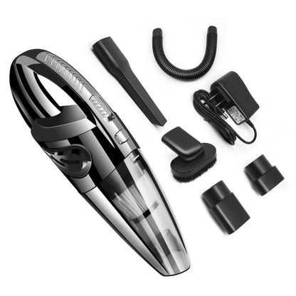 เครื่องดูดฝุ่นในรถยนต์แบบพกพากำลังสูงแบบเปียกและแห้ง, R-6052C Vacuum Cleaner with USB Cable (Black), No-Wired Vacuum Cleaner, US Plug
