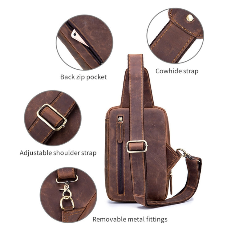 BUFF CAPTAIN 133 Men Leather Retro Shoulder Bag กระเป๋าหนังแนวทแยง, 133
