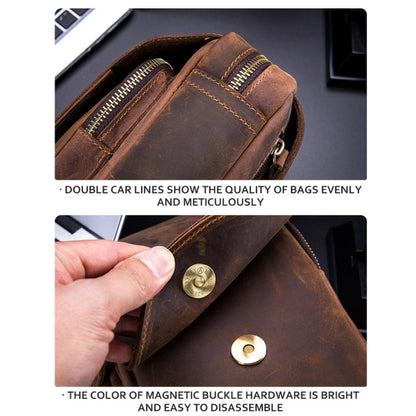 BUFF CAPTAIN 133 Men Leather Retro Shoulder Bag กระเป๋าหนังแนวทแยง, 133