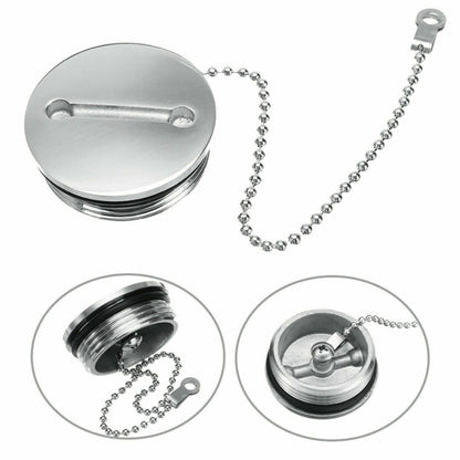 สแตนเลสสตีลเรือเติมฟิลเลอร์เปลี่ยนหมวก + โซ่เรืออุปกรณ์เสริม, Cap + Chain