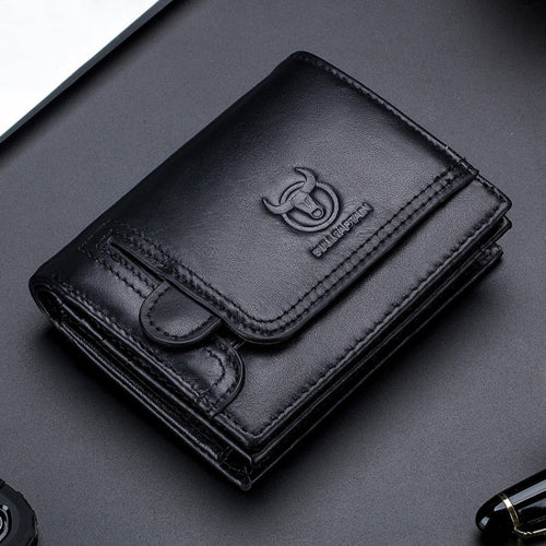 BUFF CAPTAIN 037 First-Layer Cowhide Men Leather Wallet Multi-Function Driver License Coin Purse