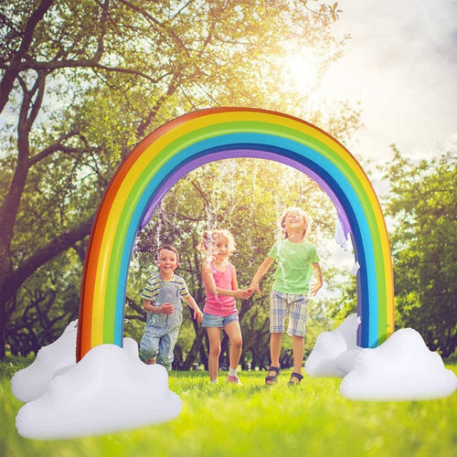 FY002 Inflatable PVC Outdoor Rainbow Arch สปริงเกลอร์เด็กเล่นของเล่นน้ำ, Rainbow Arch
