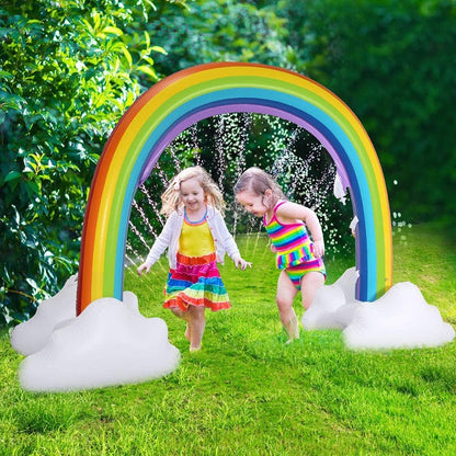 FY002 Inflatable PVC Outdoor Rainbow Arch สปริงเกลอร์เด็กเล่นของเล่นน้ำ, Rainbow Arch