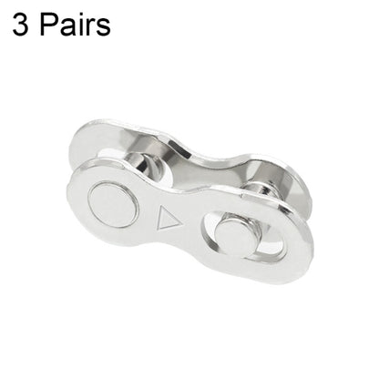 ZH405 Mountain Road Bike Chain Magic Buckle Chain หัวเข็มขัดออกอย่างรวดเร็ว, 3 Pairs 6/7/8 Speed (Silver), 3 Pairs 9 Speed (Silver), 3 Pairs 10 Speed (Silver), 3 Pairs 11 Speed (Silver), 3 Pairs 12 Speed (Silver), 3 Pairs 6/7/8 Speed (Gold)            ...