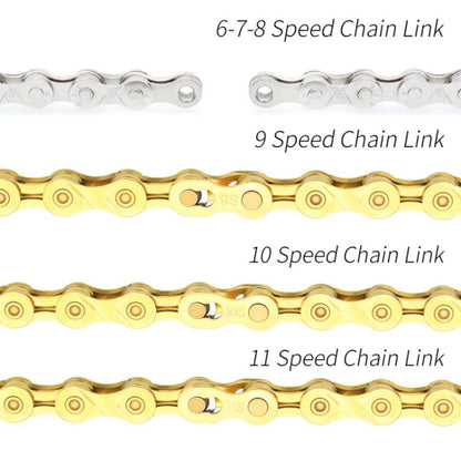 ZH405 Mountain Road Bike Chain Magic Buckle Chain หัวเข็มขัดออกอย่างรวดเร็ว, 3 Pairs 6/7/8 Speed (Silver), 3 Pairs 9 Speed (Silver), 3 Pairs 10 Speed (Silver), 3 Pairs 11 Speed (Silver), 3 Pairs 12 Speed (Silver), 3 Pairs 6/7/8 Speed (Gold)            ...