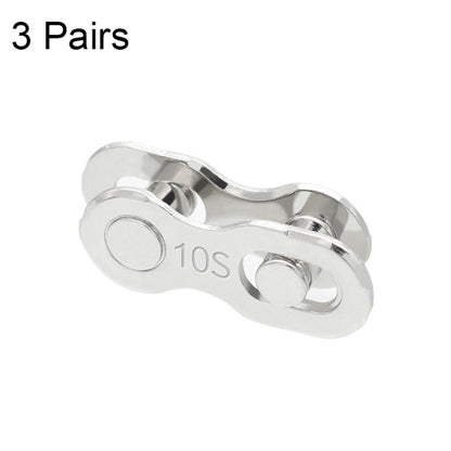 ZH405 Mountain Road Bike Chain Magic Buckle Chain หัวเข็มขัดออกอย่างรวดเร็ว, 3 Pairs 6/7/8 Speed (Silver), 3 Pairs 9 Speed (Silver), 3 Pairs 10 Speed (Silver), 3 Pairs 11 Speed (Silver), 3 Pairs 12 Speed (Silver), 3 Pairs 6/7/8 Speed (Gold)            ...