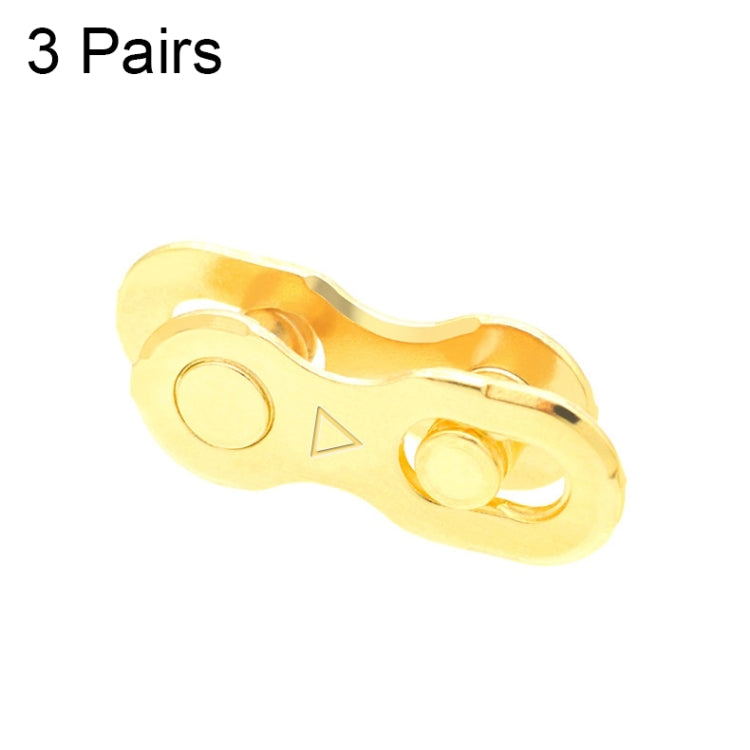 ZH405 Mountain Road Bike Chain Magic Buckle Chain หัวเข็มขัดออกอย่างรวดเร็ว, 3 Pairs 6/7/8 Speed (Silver), 3 Pairs 9 Speed (Silver), 3 Pairs 10 Speed (Silver), 3 Pairs 11 Speed (Silver), 3 Pairs 12 Speed (Silver), 3 Pairs 6/7/8 Speed (Gold)            ...